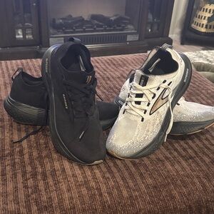 Brooks Running shoes — Black and White with Gray Accents